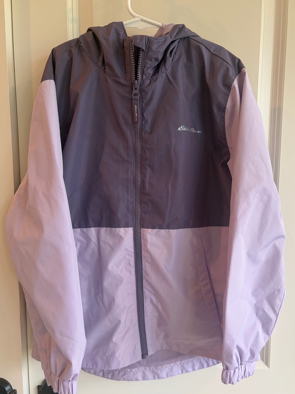 Eddie Bauer Lavender and Deep Purple Kids Girls Jacket Size 10-12